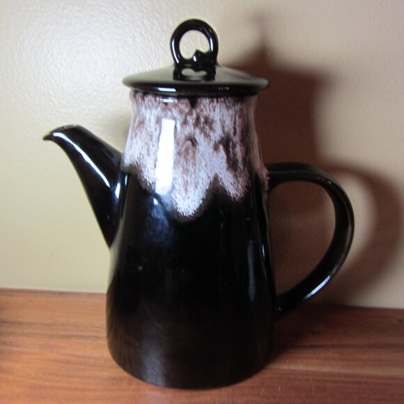 4+ cups vintage drip paint teapot princess (W4453) - Picture 1 of 14